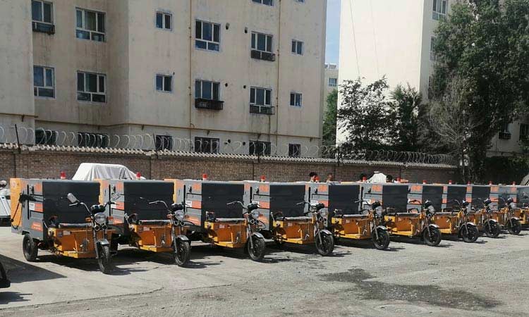 多功能電動高壓清洗車助力美麗新疆讓城市更美麗，讓環(huán)境更安逸