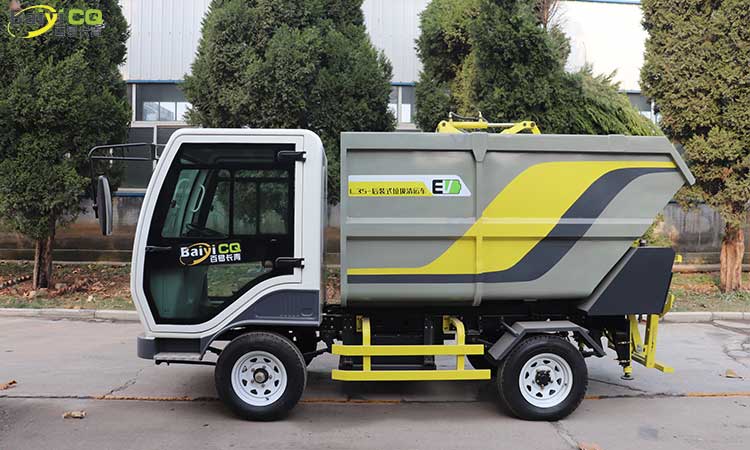 掛桶式垃圾清運車小區(qū)，景區(qū)，鄉(xiāng)鎮(zhèn)垃圾桶清潔清理方便快捷