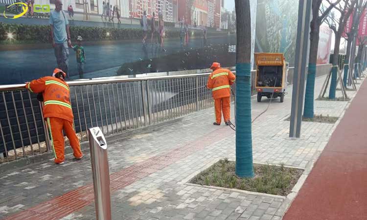 可上牌人行道高壓清洗車(chē)