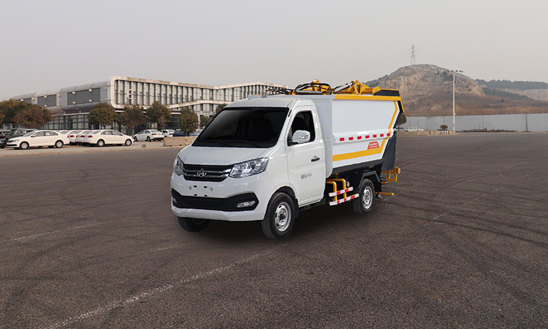 有公告，可上牌！新型新能源垃圾清運車上市！ 大容量后裝垃圾箱，滿足多種場景使用需求！