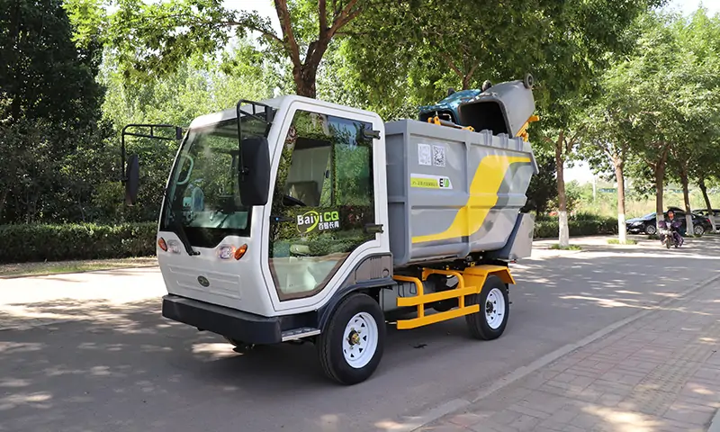 純電動小型垃圾車，市政物業(yè)街道垃圾轉(zhuǎn)運，操作簡單又靈活！