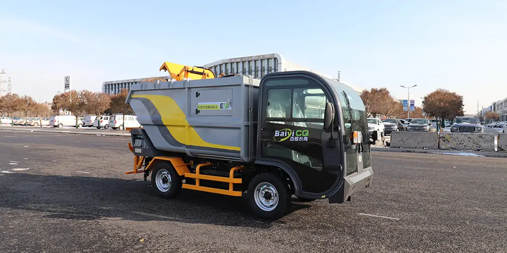 物業(yè)用垃圾車 街道辦垃圾車 景區(qū)垃圾車 電動垃圾車多少錢 側掛式電動垃圾車