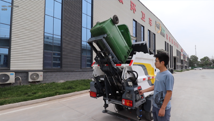 新能源自裝卸式垃圾車BY-LH2000工作模式