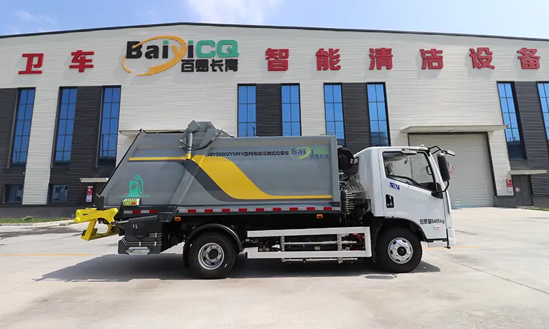 八噸新能源垃圾壓縮車-城市垃圾轉(zhuǎn)運(yùn)超級(jí)大胃王